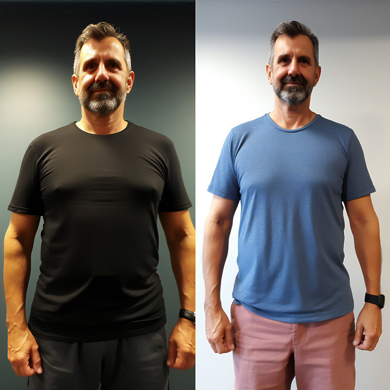 Before and After Weight Loss Pictures Male